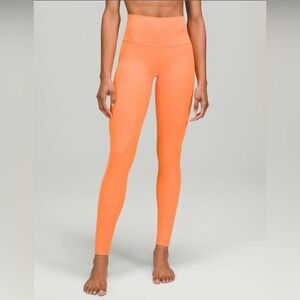 Lululemon Double Lined Align High-Rise Pant 28" in Orange Soda (W5CTIS)